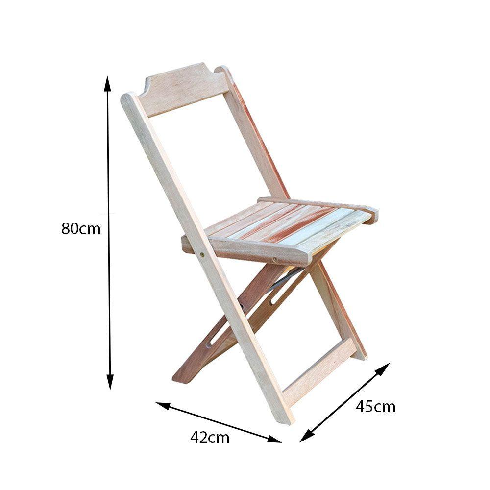 Miniatura Conjunto Com 12 Cadeiras Dobráveis Em Madeira Padrão Sem Pintura/Crua - Marrom