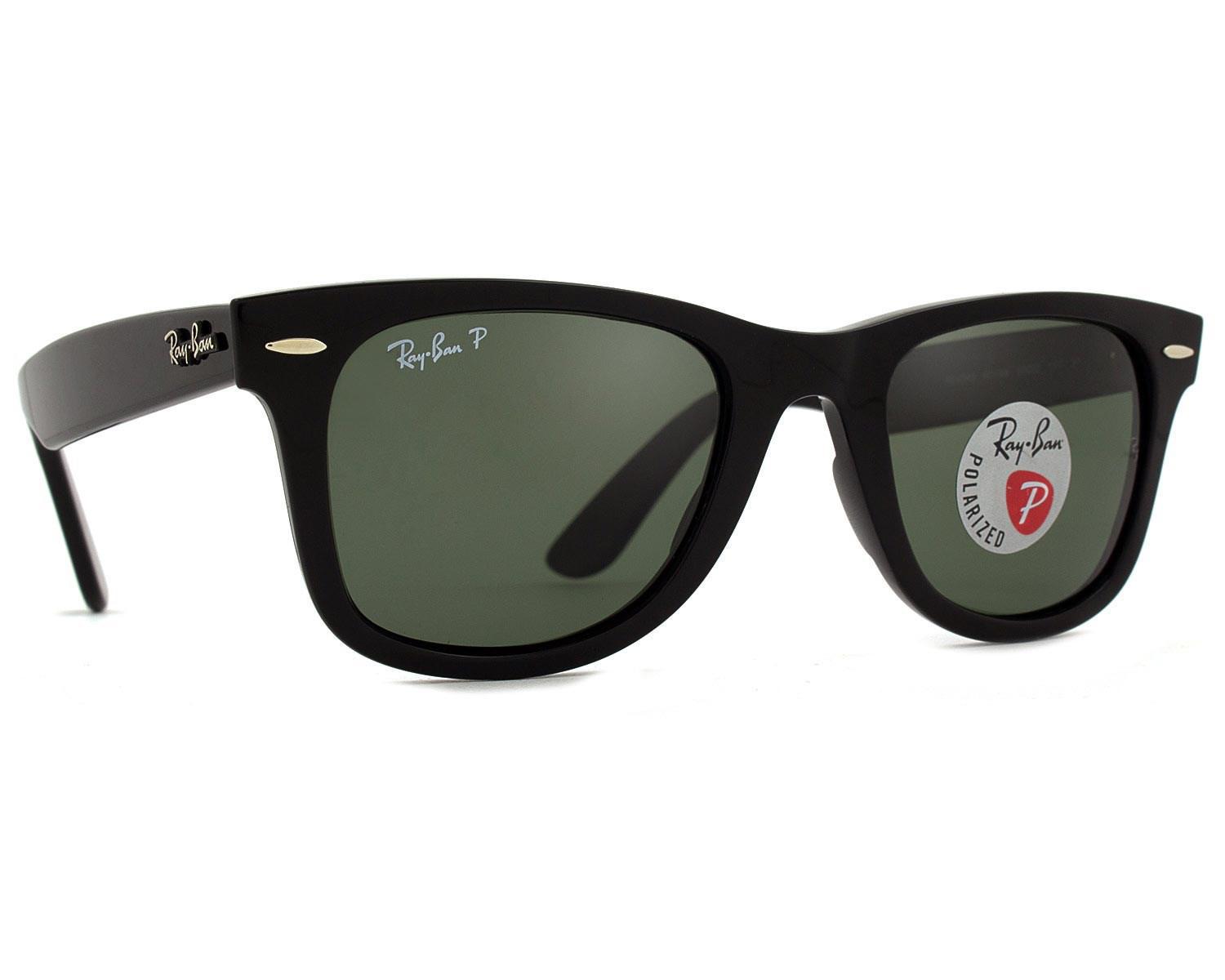 Miniatura Óculos De Sol Ray Ban Wayfarer Polarizado Rb4340 601/58-50