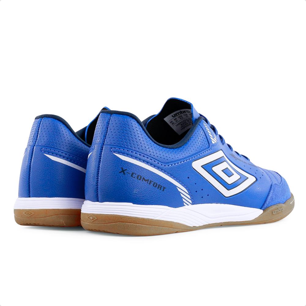 Miniatura Chuteira Futsal Umbro X-Comfort Masculina Azul / Branco - 42