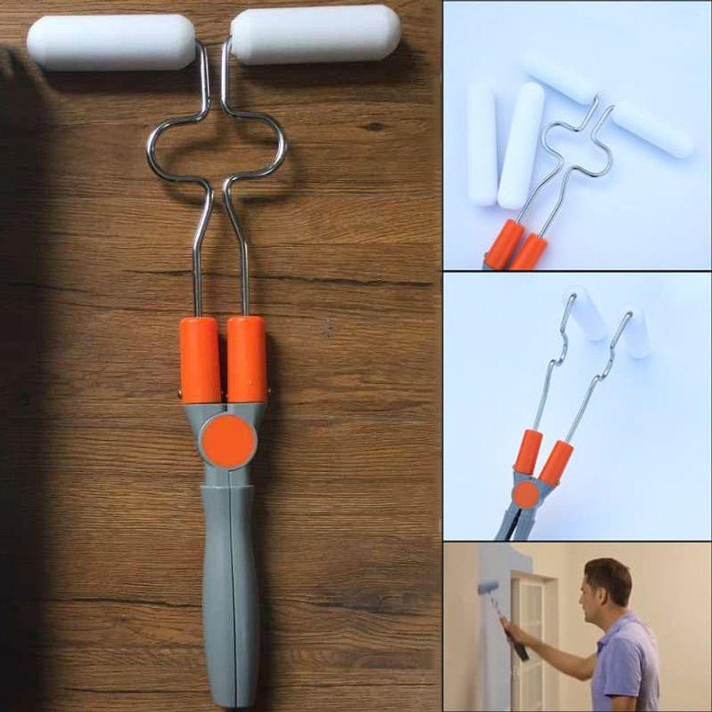 Rolo De Pintura Duplo Inteligente Parede Pintar Sem Sujeira Criativa Casa