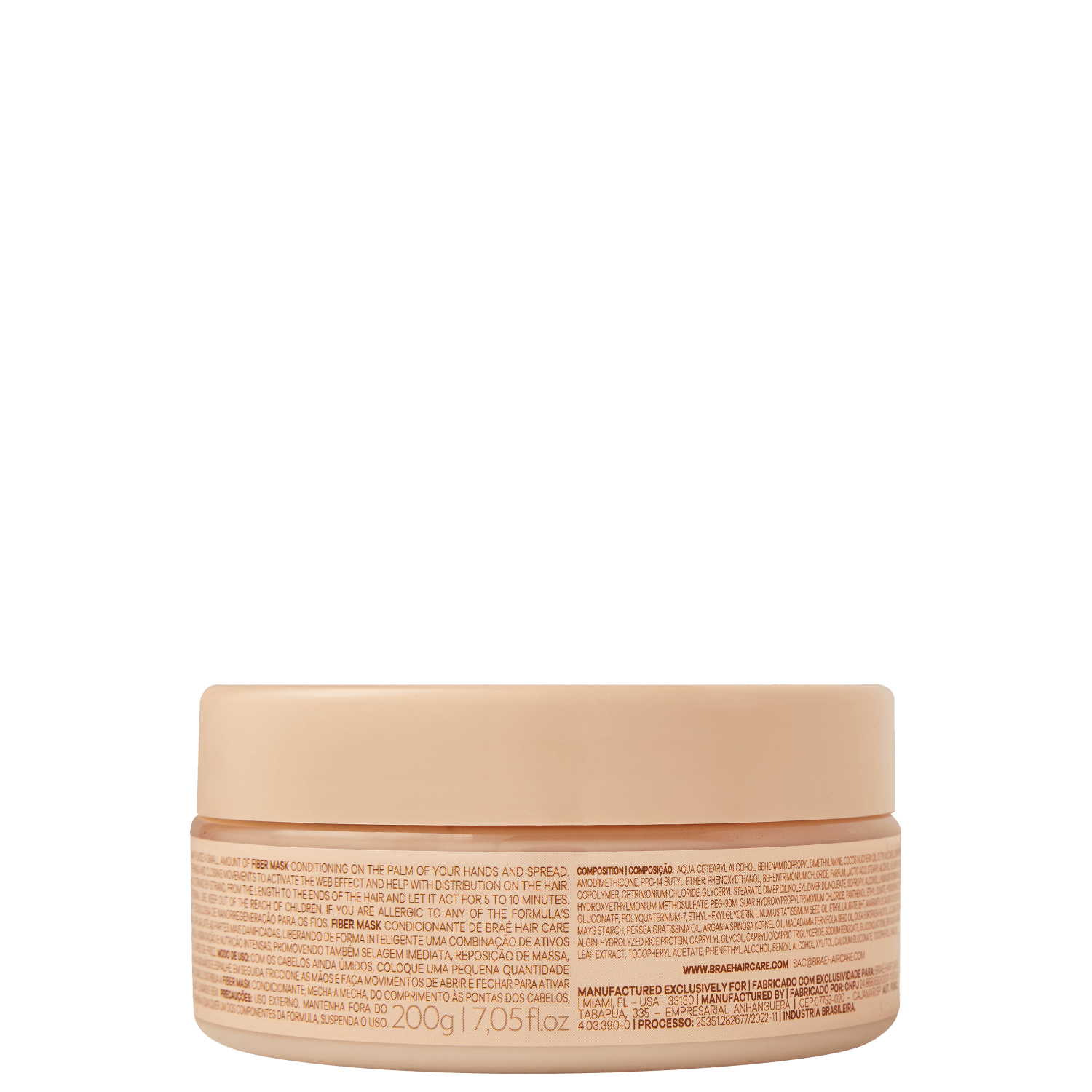 Miniatura Braé Fiber Mask Efeito Teia - Máscara Capilar 200g