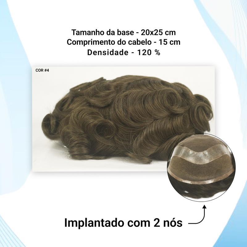 Miniatura Protese Capilar Hibrida Masculina Hollywood (20X25)