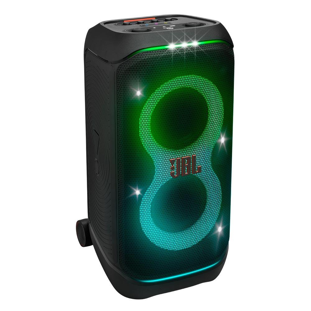 Miniatura Caixa de Som Bluetooth JBL Party Box Stage 320, IPX4, Show de luzes, Até 18 horas de reprodução, 240W Bivolt