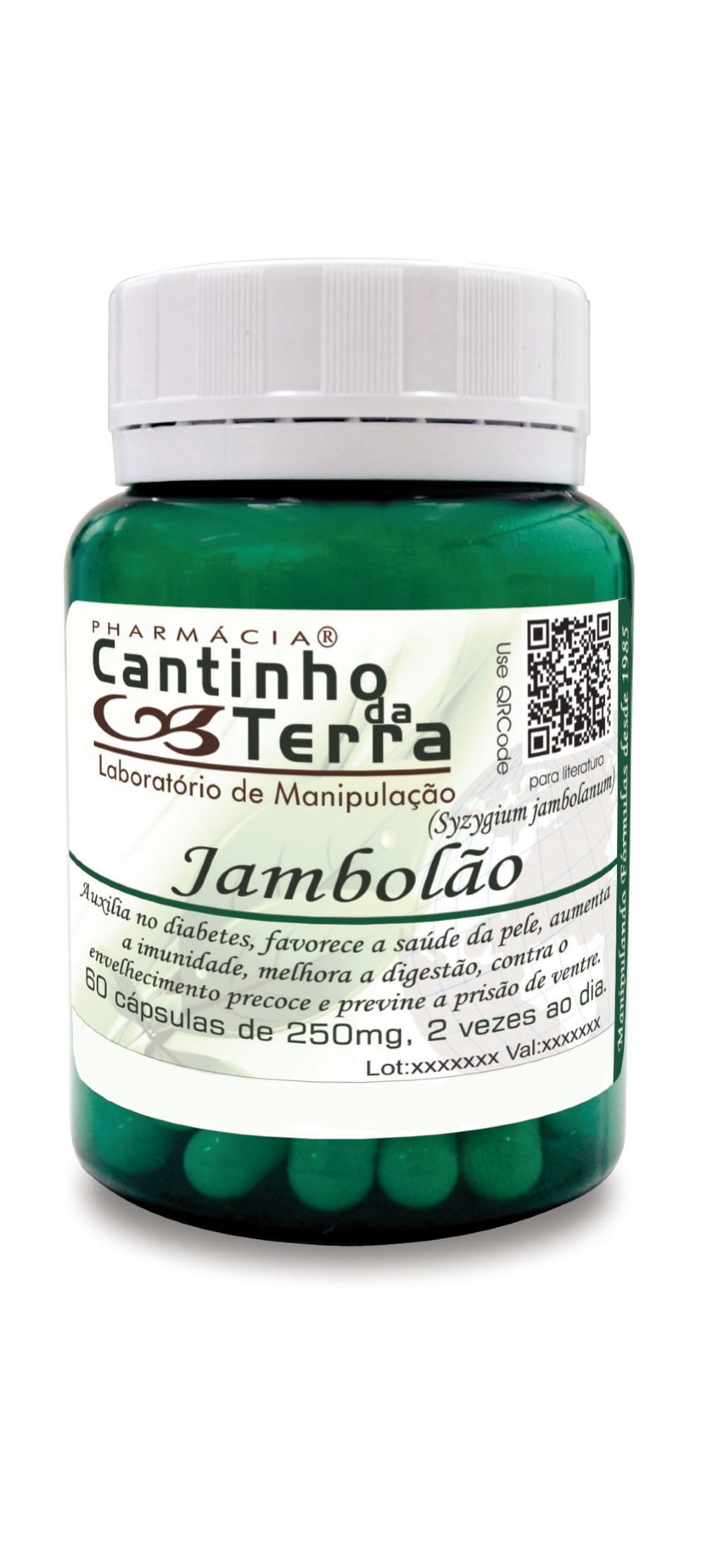 Miniatura Capsula Jambolão 250Mg - 60Caps