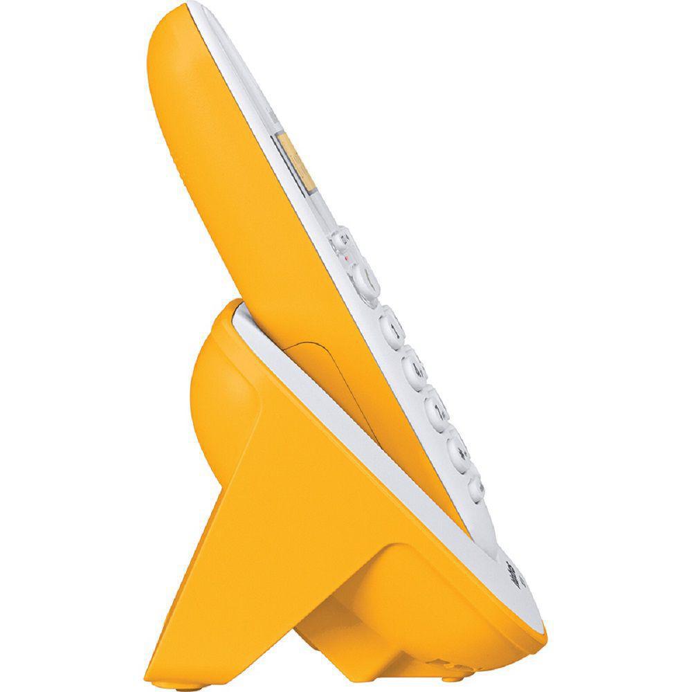 Miniatura Aparelho Telefone Fixo Semfio Digital Amarelo Intelbras Bina