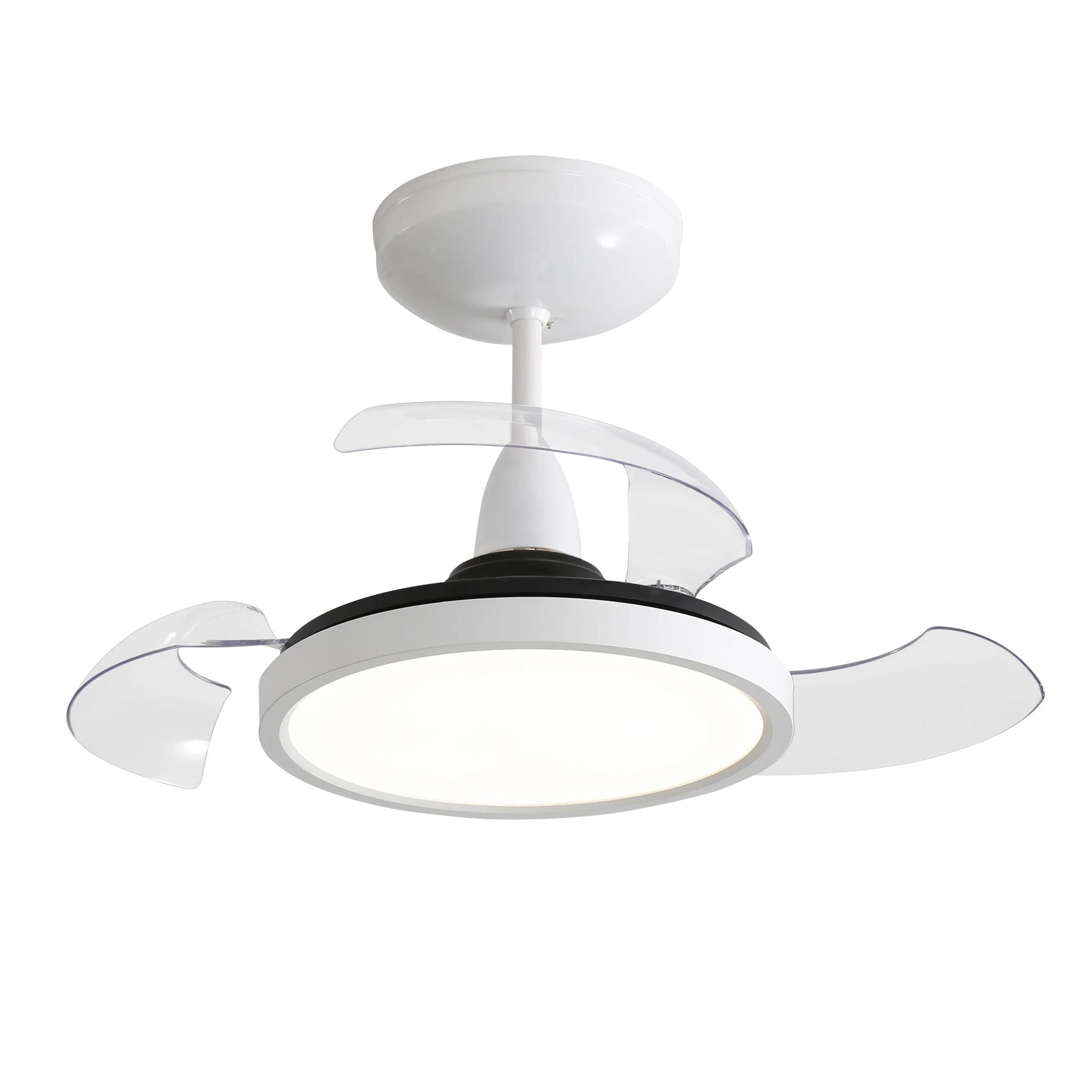Miniatura Ventilador De Teto Aliseu Retrátil Mid Branco Bivolt