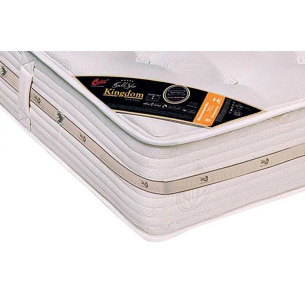 Miniatura Colchão King Molas Ensacadas Pocket Kingdom Aloe Vera Visco (193x203x32) - Castor
