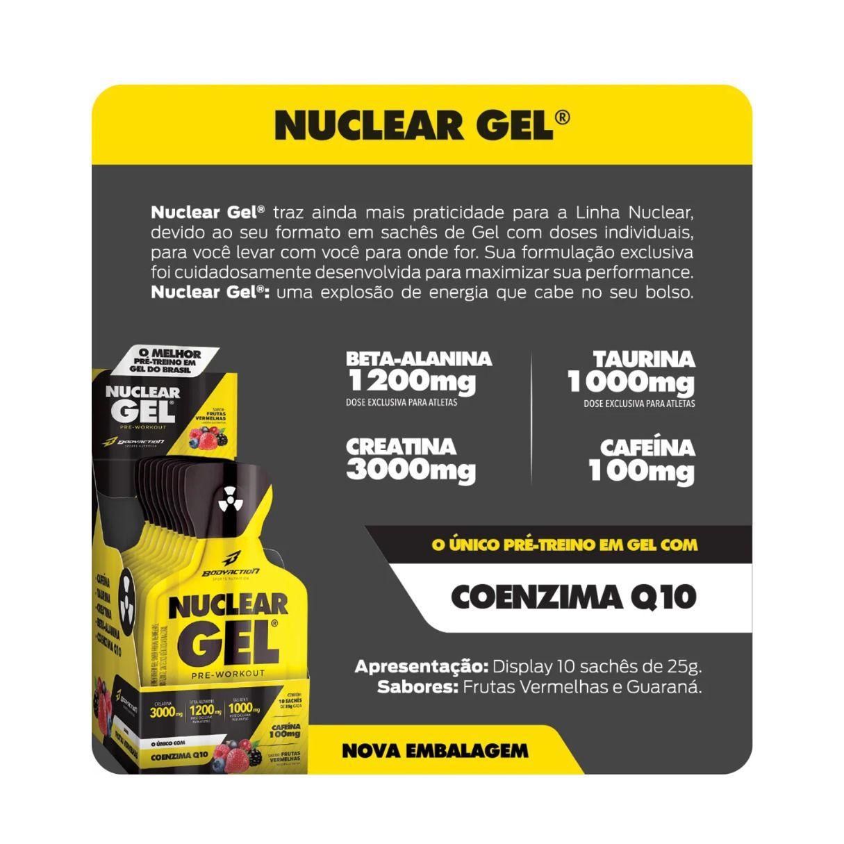 Miniatura Pré Treino Nuclear Gel 25G Unidade Body Action