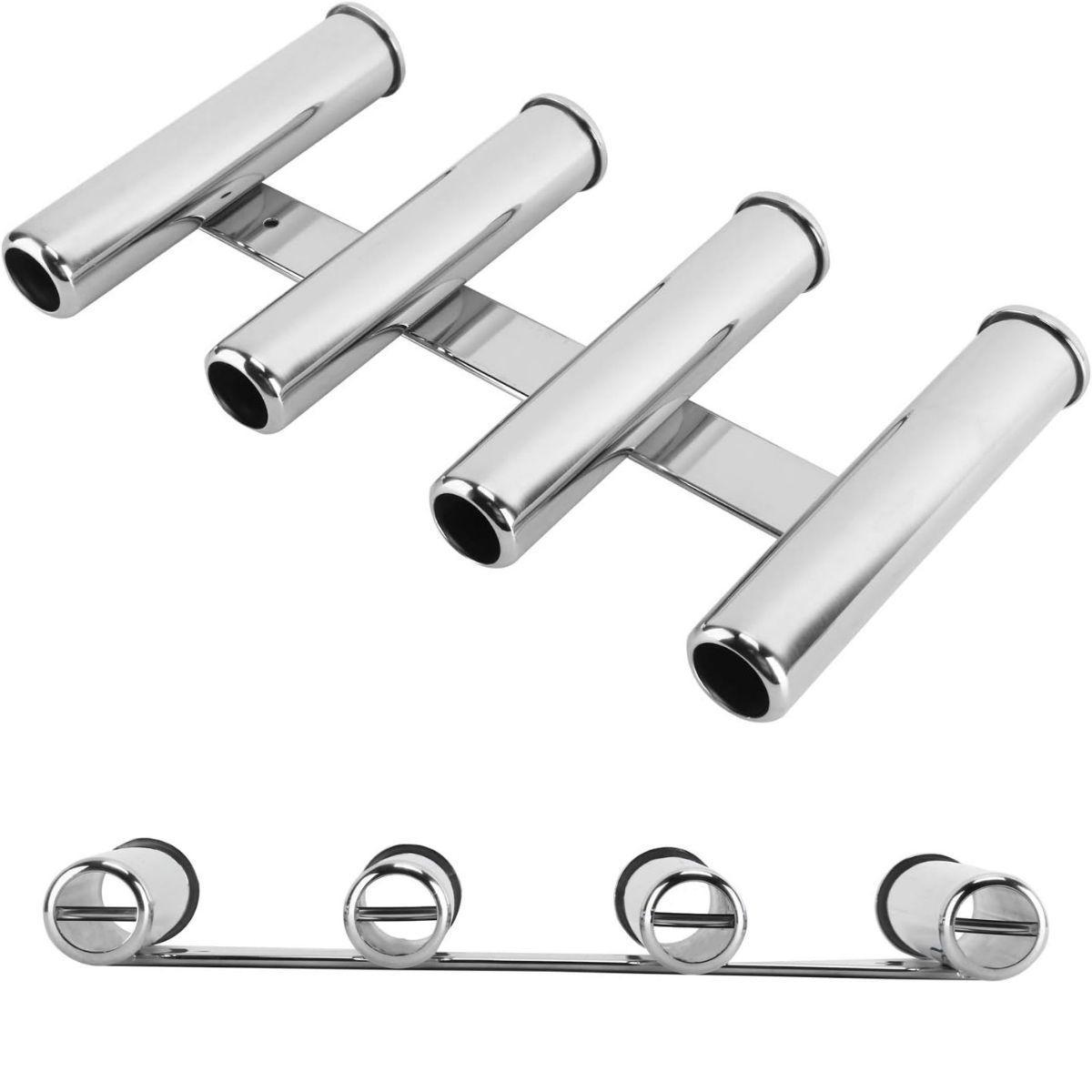 Miniatura Suporte De Haste Em Aço Inox Com 4 Tubos Seavix