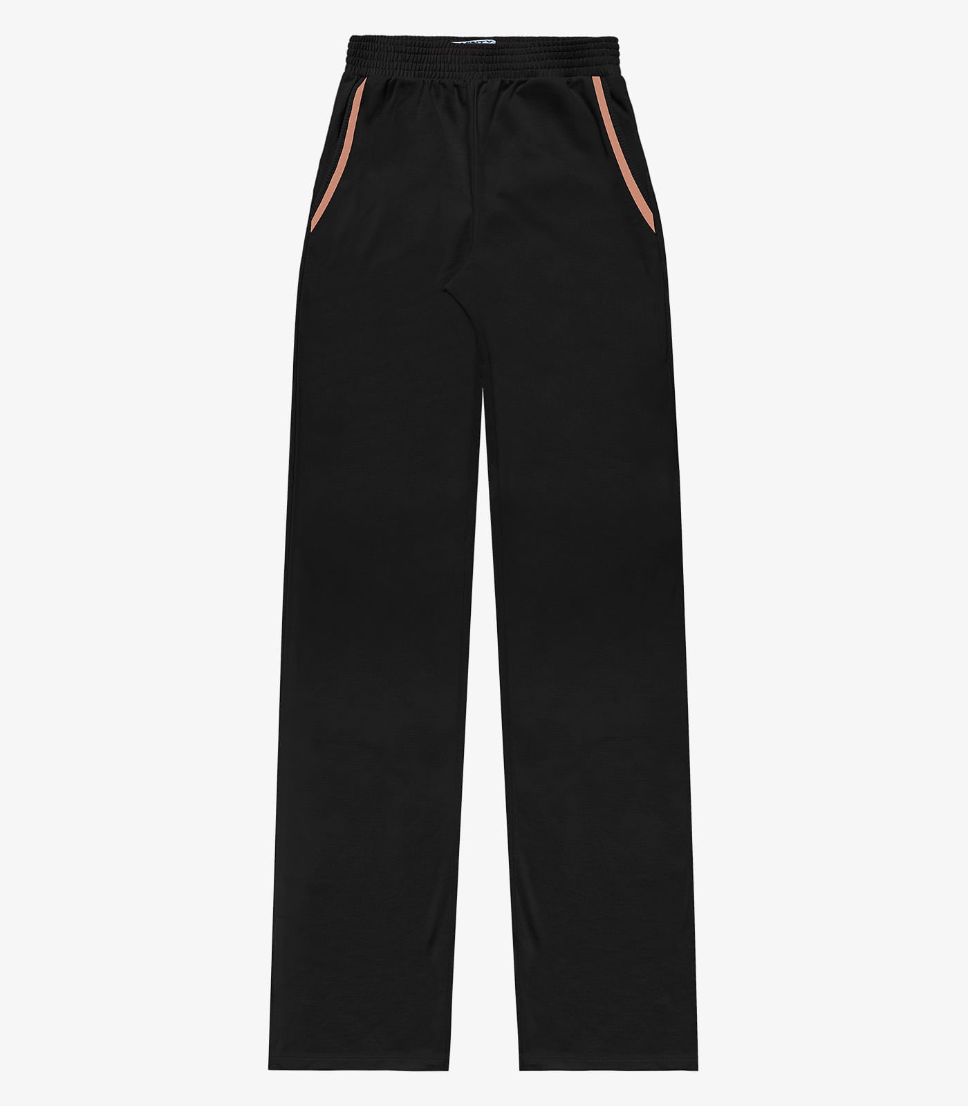Miniatura Calça Wide Leg Moletinho Feminina Minty Preto 14