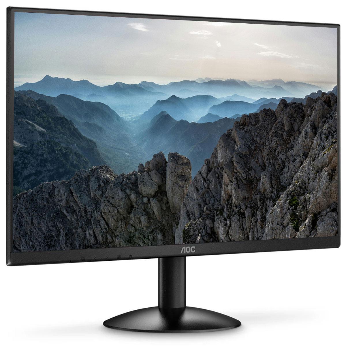 Miniatura Monitor Aoc 23,8,Led, 100Hz, Vga E Hdmi - 24B30Hm2