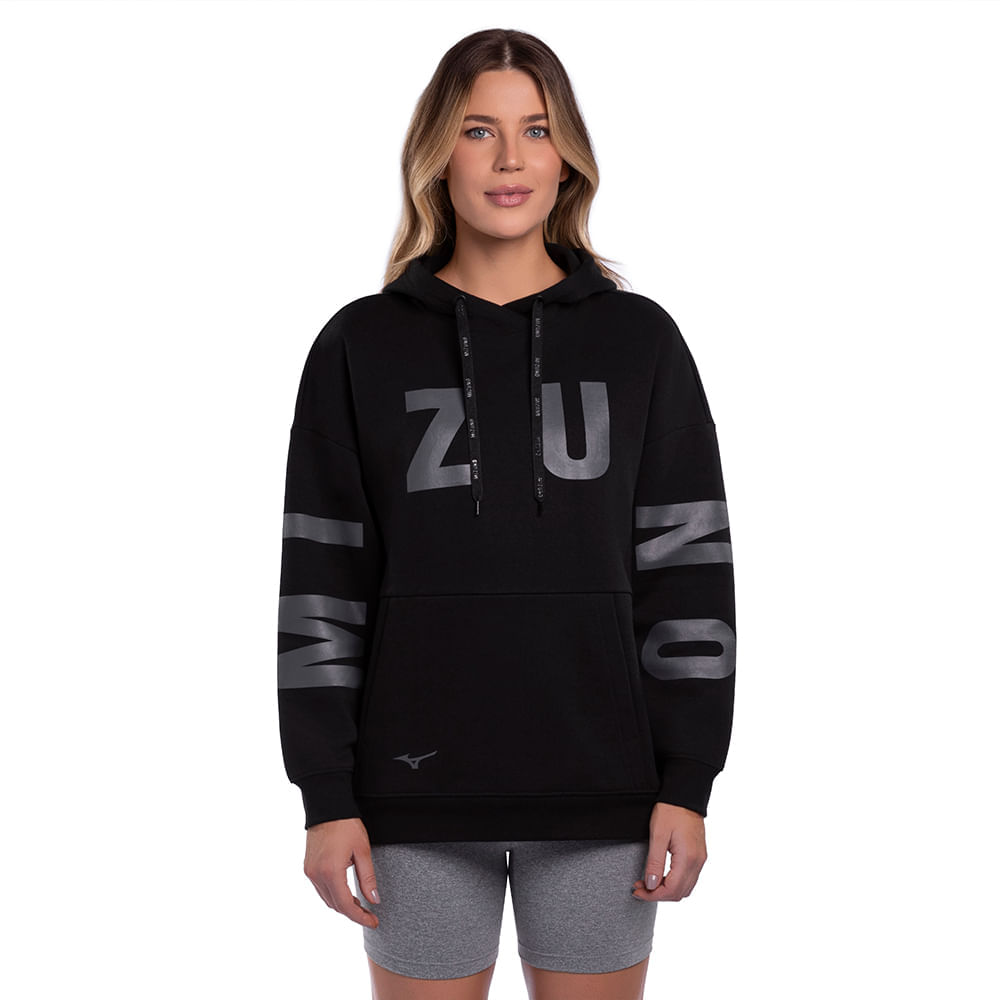 Miniatura Moletom Canguru Sportstyle Feminino Mizuno Preto - G