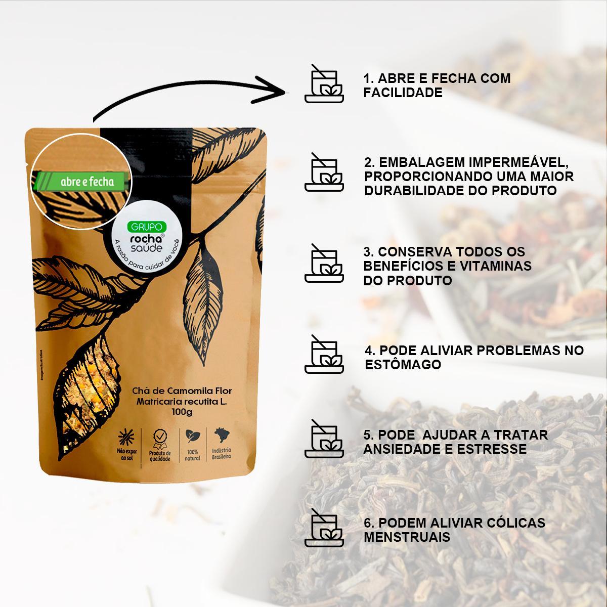 Miniatura Chá De Camomila Flor - Matricaria Recutita L. - 100G
