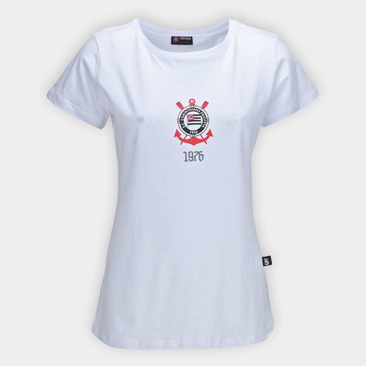 Miniatura Camiseta Corinthians Feminina Branco - G