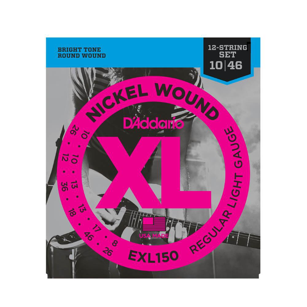 Miniatura Jogo De Corda D'addario Guitarra Light Exl150 10-46 12