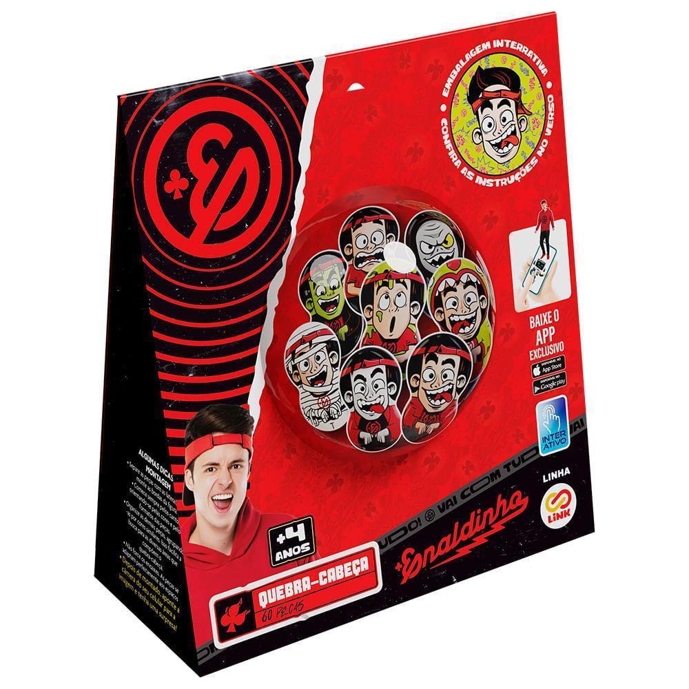 Miniatura Quebra-Cabeça 60 Peças Enaldinho Imagem Surpresa