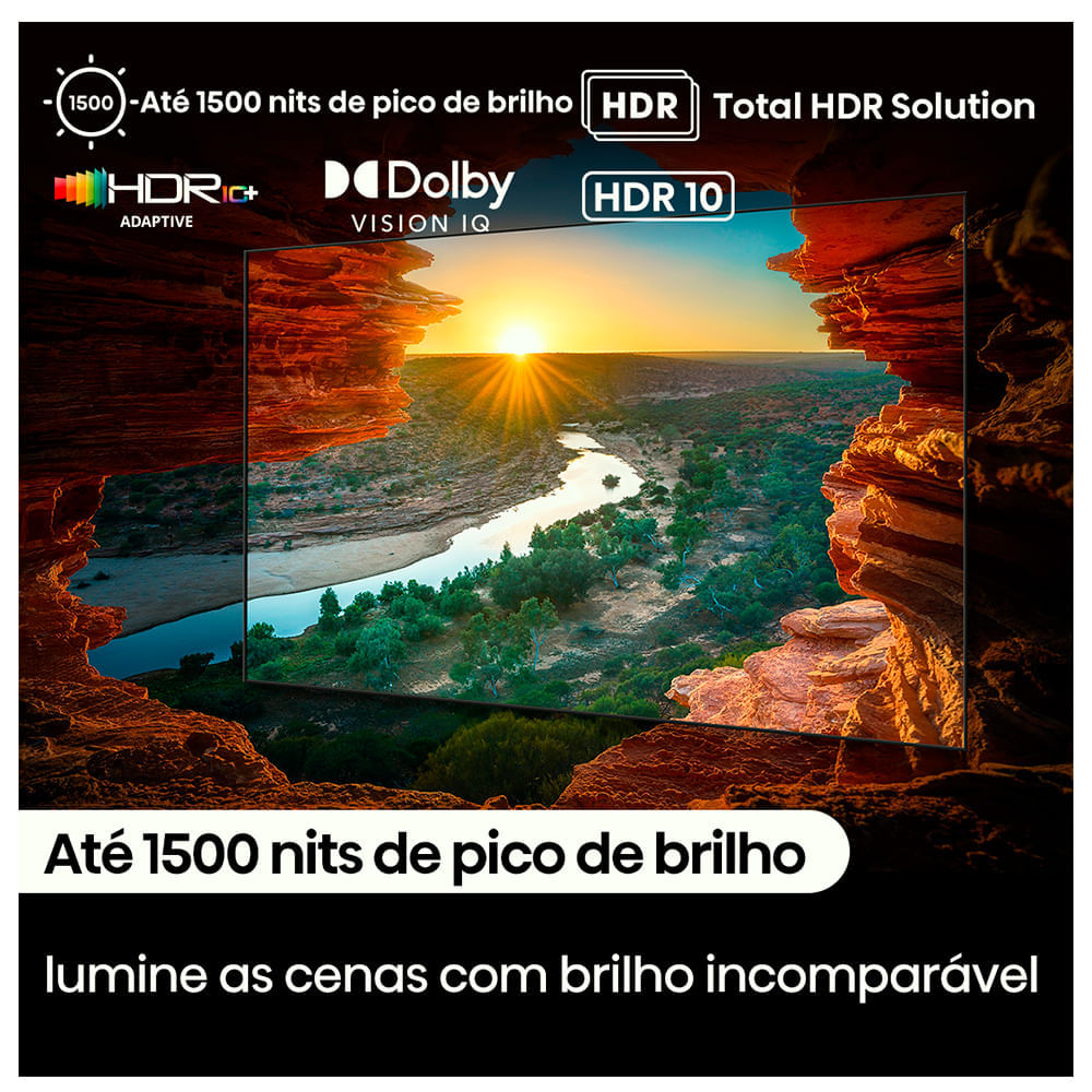 Smart TV Hisense QLED Mini UHD 4K 65" Polegadas Frequência 144 Hz e Wi-Fi - 65U75LUA Bivolt