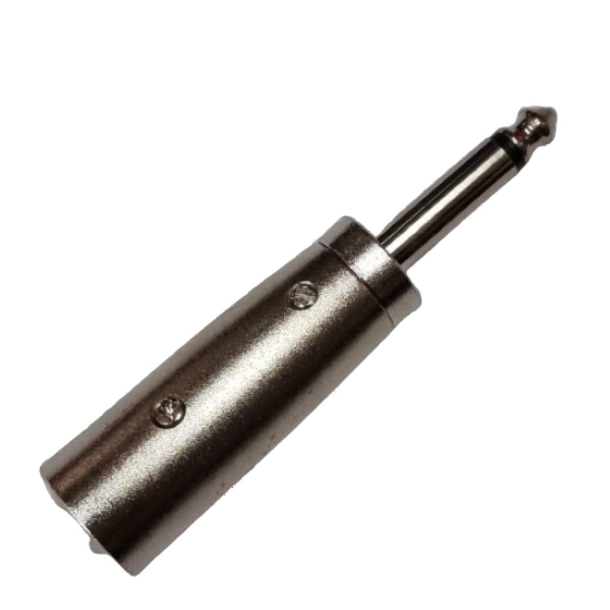 Miniatura Kit 10 Plug Adaptador Xlr Macho Para P10 Mono Profissional