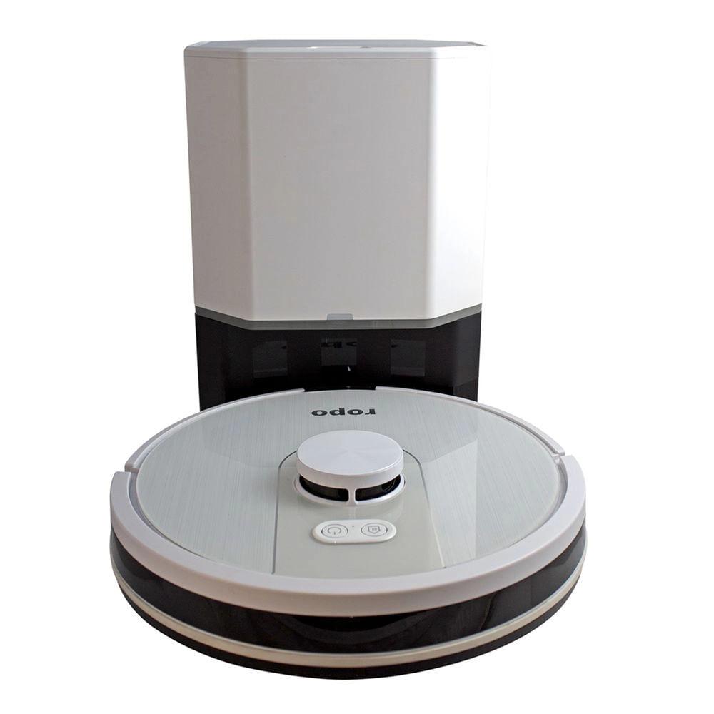 Miniatura Robô Aspirador Ropo Glass 4 Pro Branco 127V