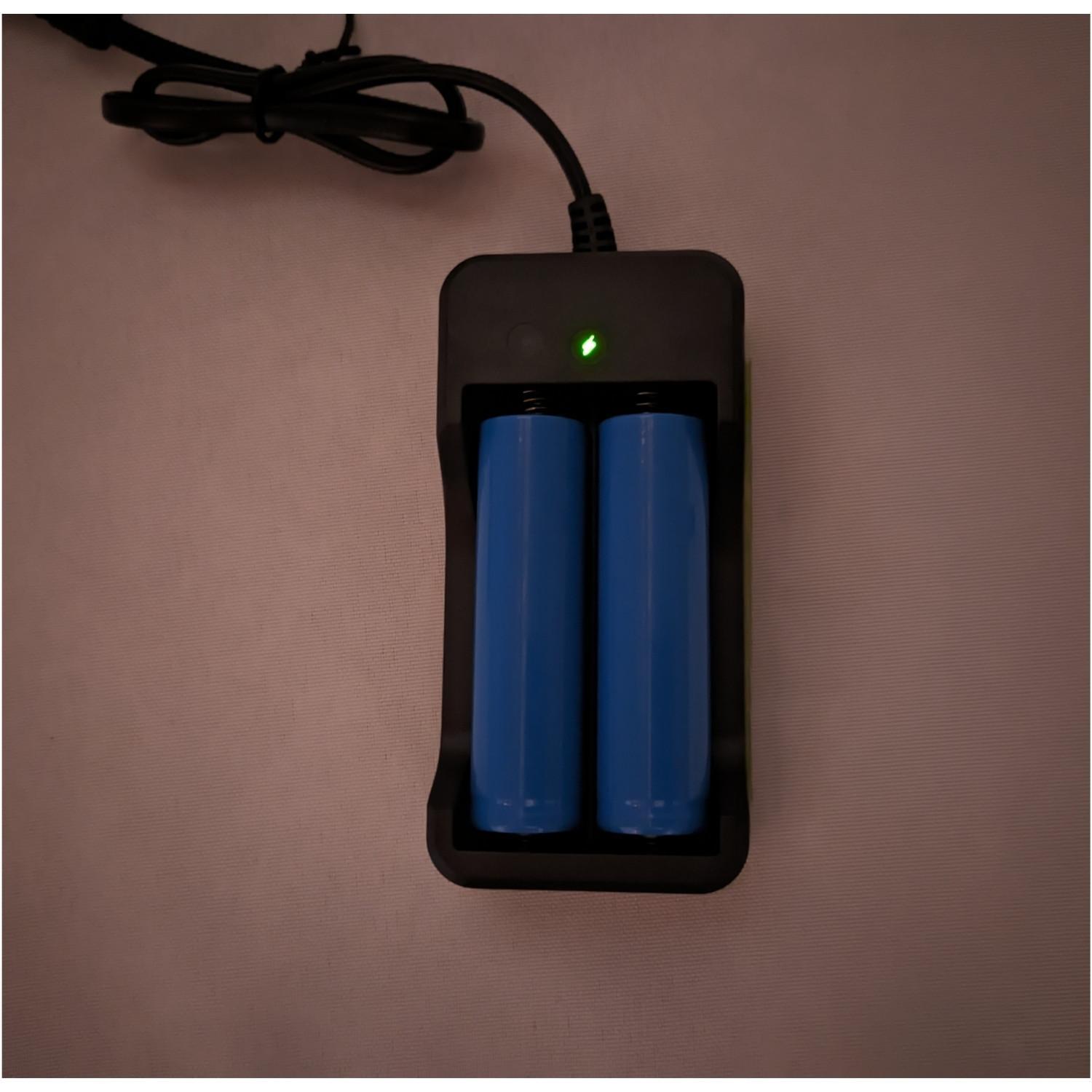 Kit 2 Carregador Pilhas 18650 Bivolt A Tomada Bivolt