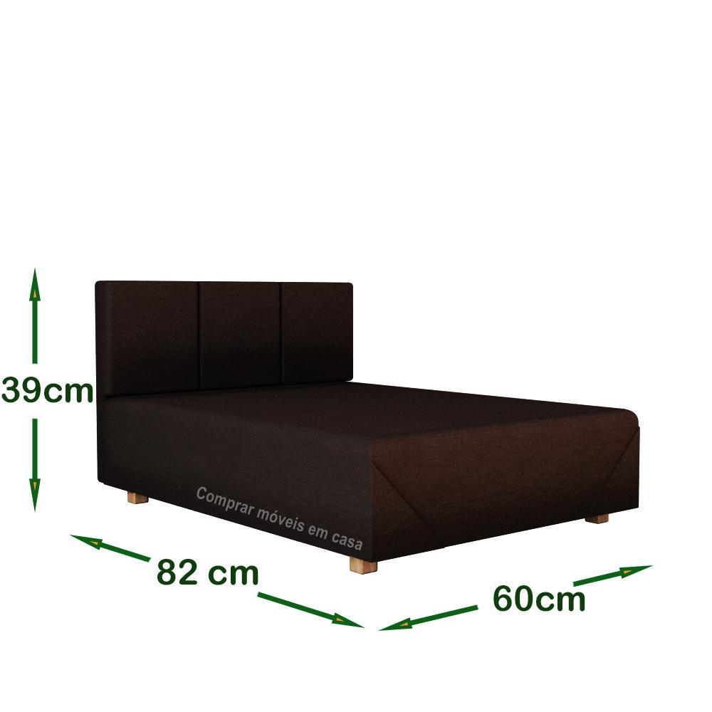 Miniatura Cama Box Pet Dog Porte 80cm - Marrom | Comprar Móveis em Casa