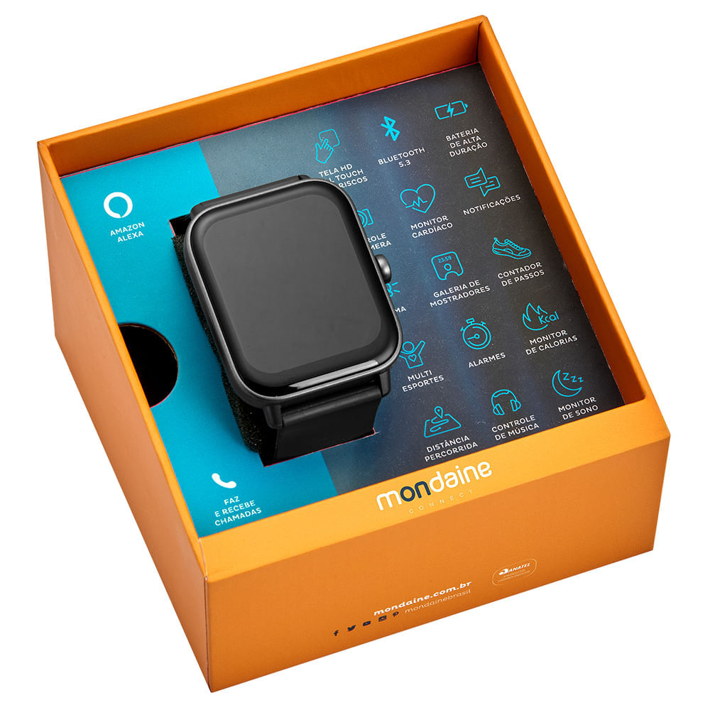 Smartwatch Com Assistente de Voz Alexa®