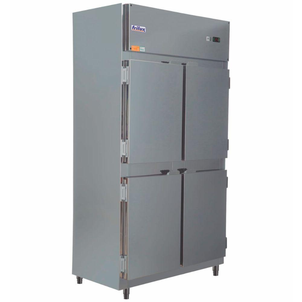 Miniatura Mini Câmara Compacta Economic 4 Portas Rf064e Frilux Refrigerador 700 Litros Inox 220v