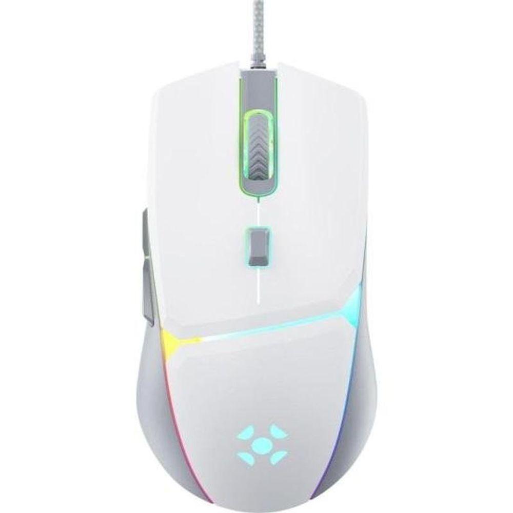 Miniatura Mouse Gamer Fortrek Crusader 12800dpi Branco