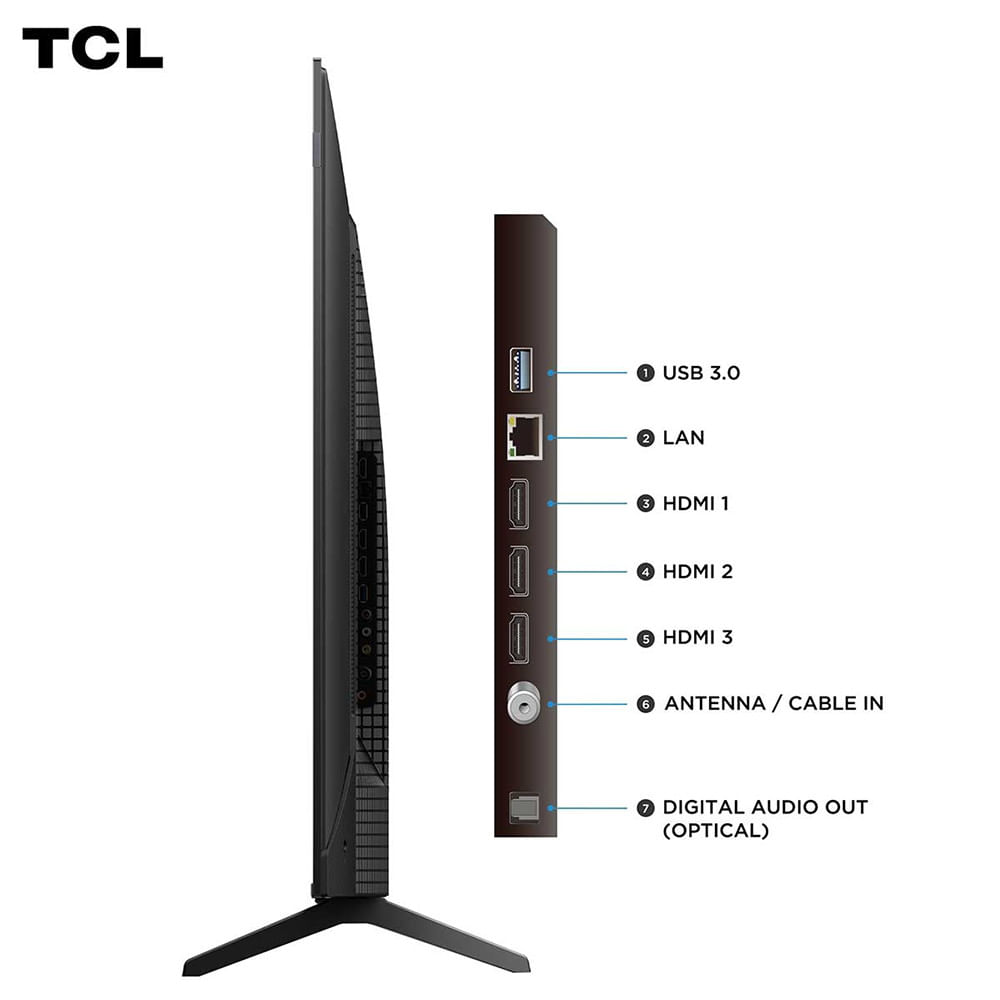 Miniatura Smart TV TCL 55 Polegadas 55P7K 4K UHD QLED Google Tv Preto - Bivolt