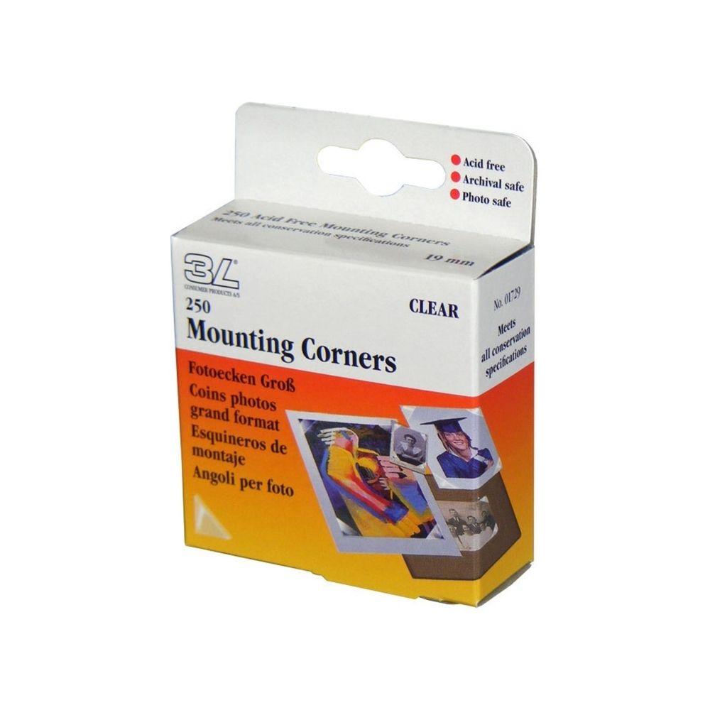 Miniatura Cantoneiras P/ Moldura De Foto Transparente 250 Cantoneiras
