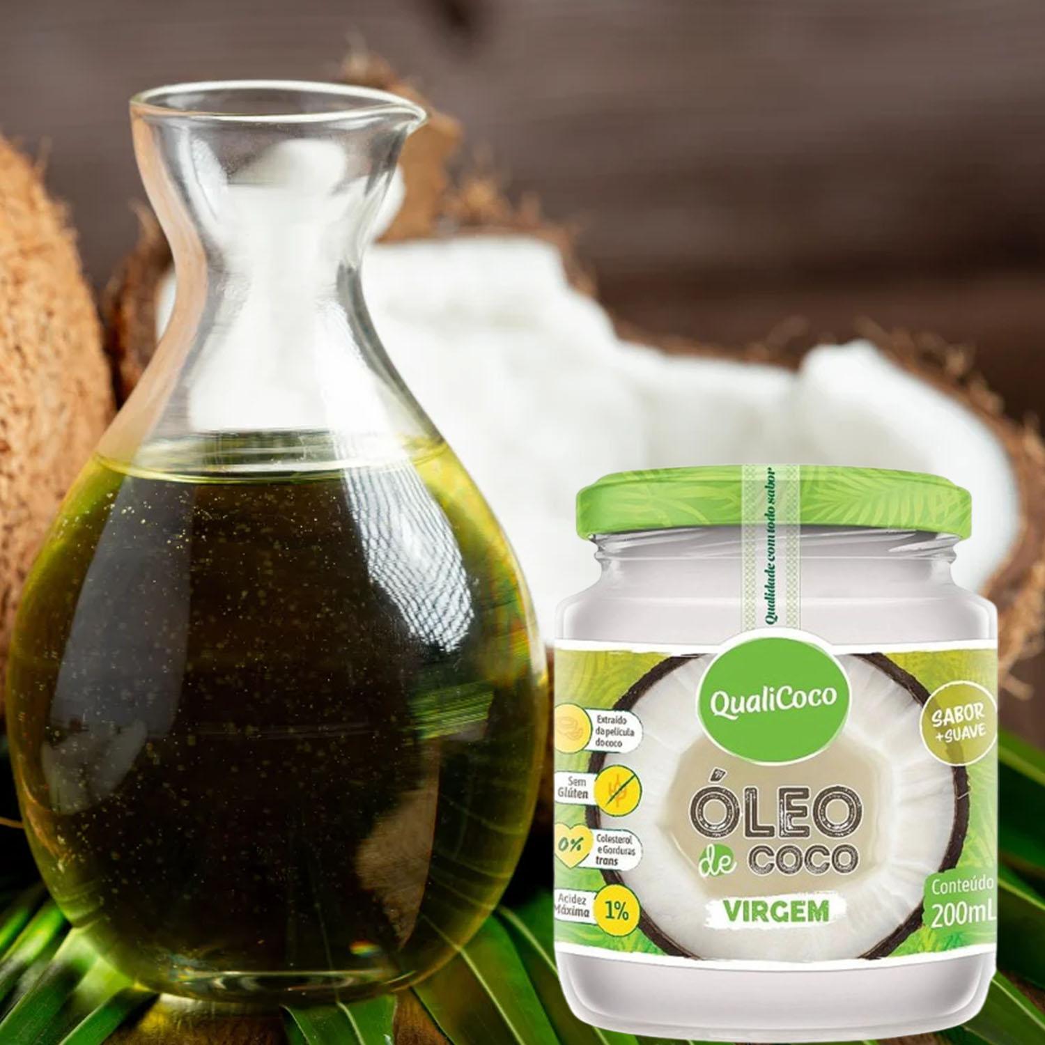 Kit Com 4Und Óleo De Coco Virgem Qualicoco 200Ml