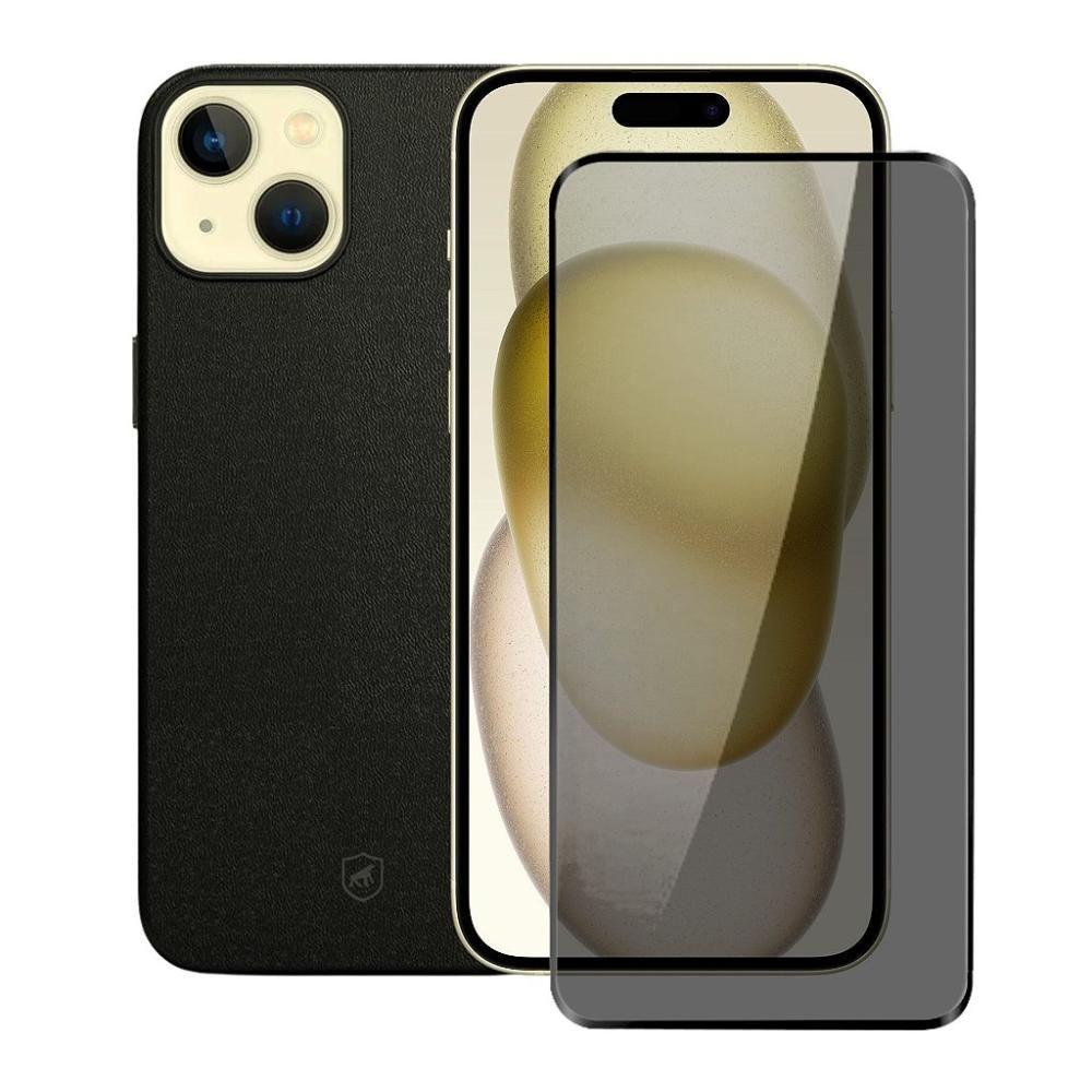 Miniatura Kit Capa Couro Dual Magsafe E Pelicula Defender Pro Privacidade Para Iphone 15 - Gshield