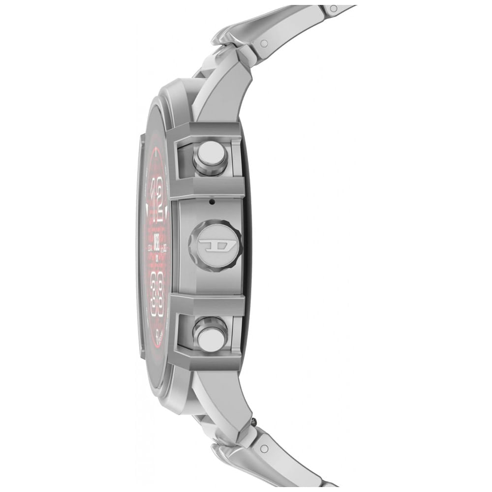 Miniatura Smartwatch com Alexa Embutida, Frequência cardíaca, GPS e Mais, Diesel Griffed Gen 6, Prata