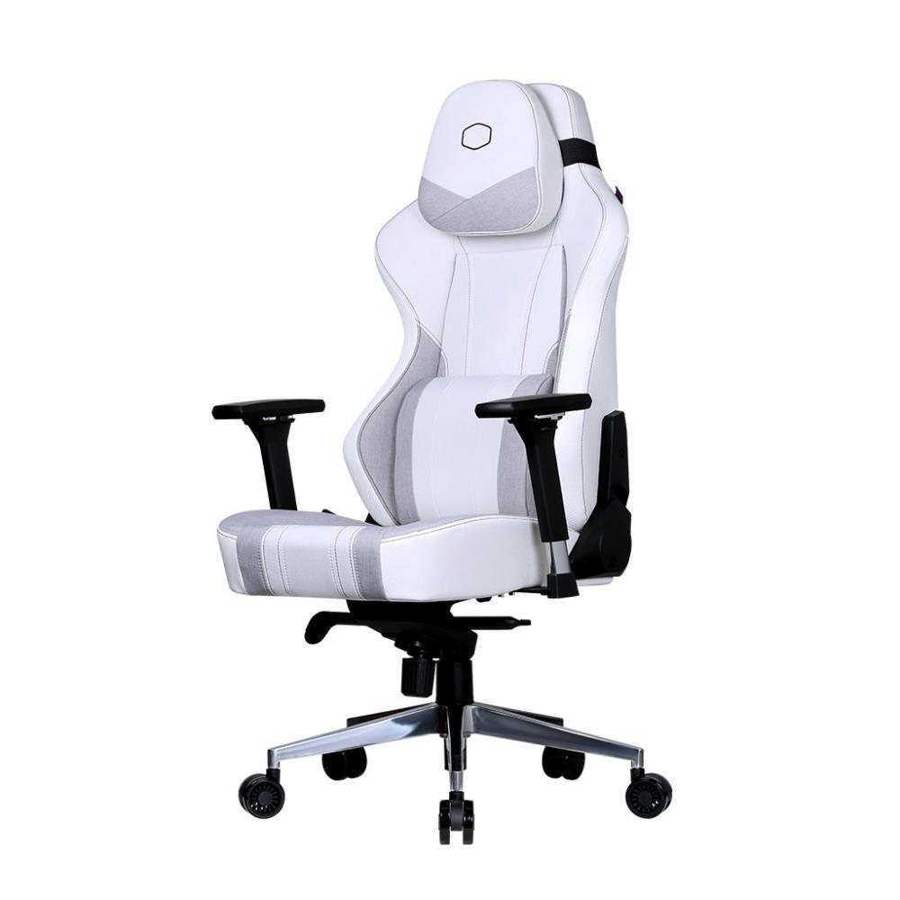 Miniatura Cadeira Gamer Cooler Master Caliber X2c Cinza E Branca C/ Base De Aco - Cmi-gcx2c-gw