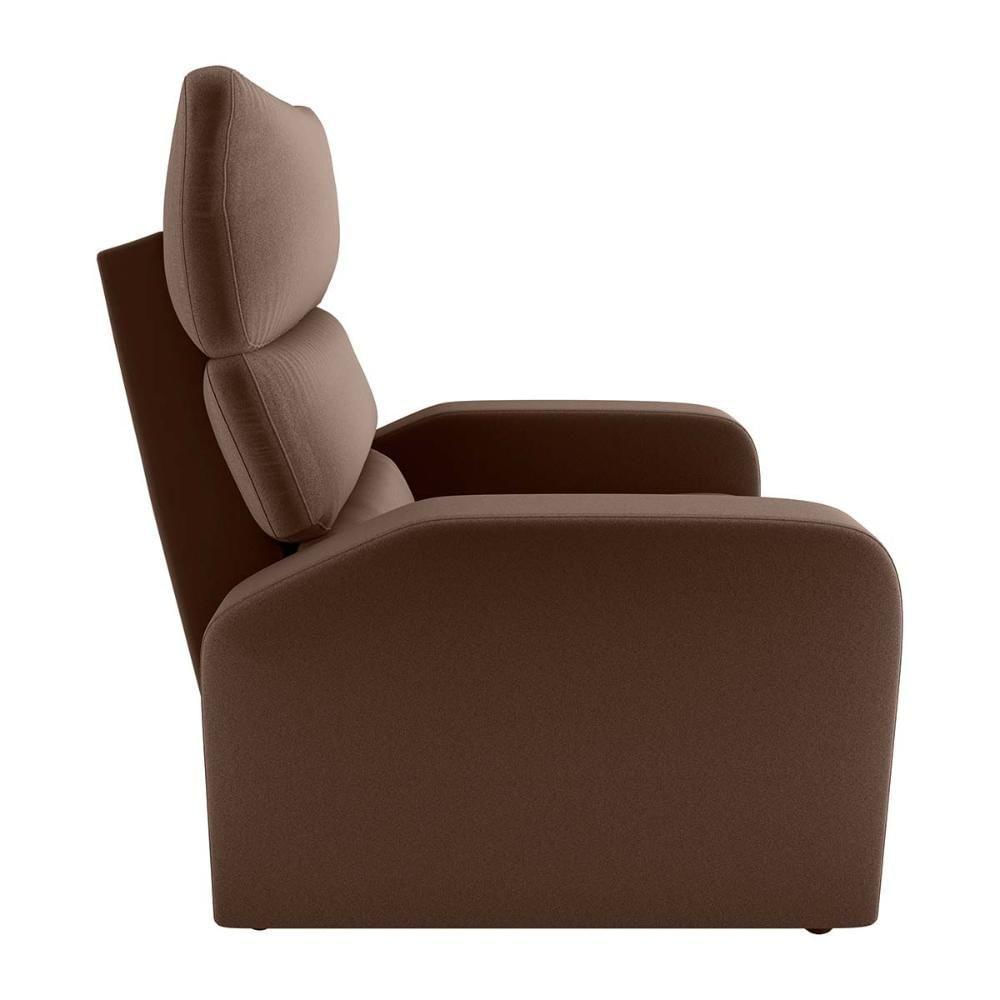 Miniatura Poltrona Do Papai Reclinável Kwid Matrix Veludo Ferrugem