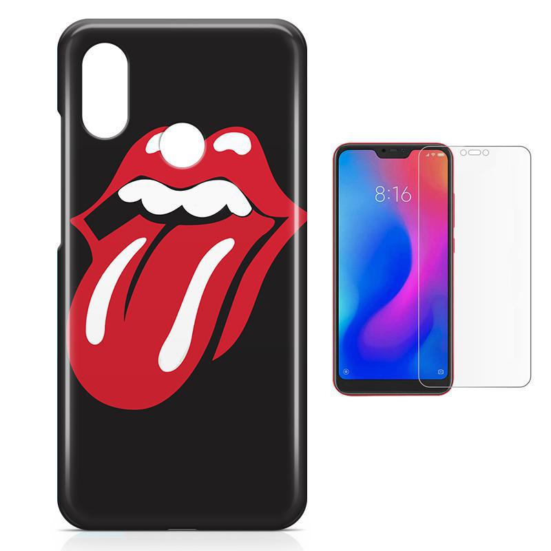 Miniatura Kit Capa Xiaomi Mi A2 Lite Rolling Stones E Pelicula