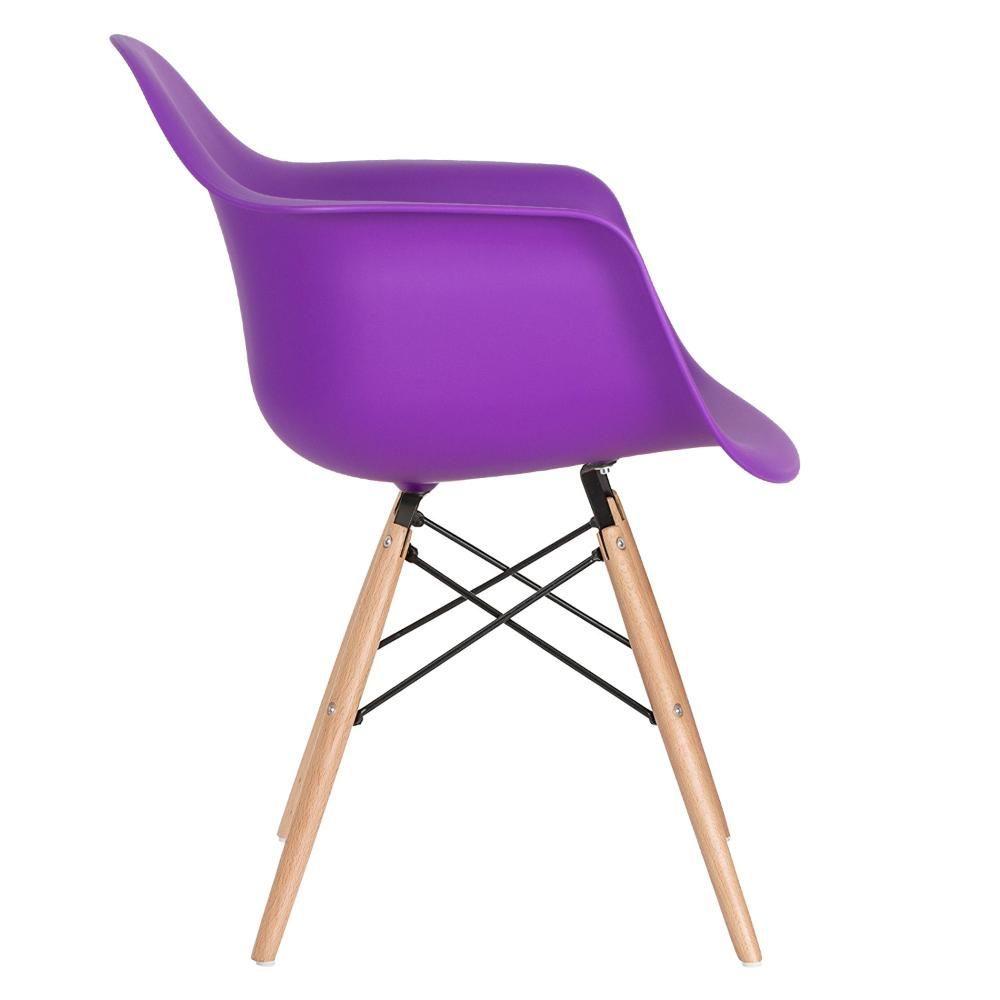 Miniatura 6 Cadeiras Charles Eames Eiffel Daw Clara Roxo