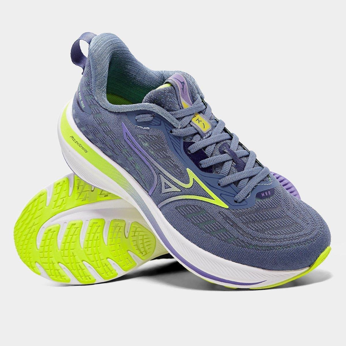Miniatura Tênis Mizuno Base Ride Feminino Marinho - 34