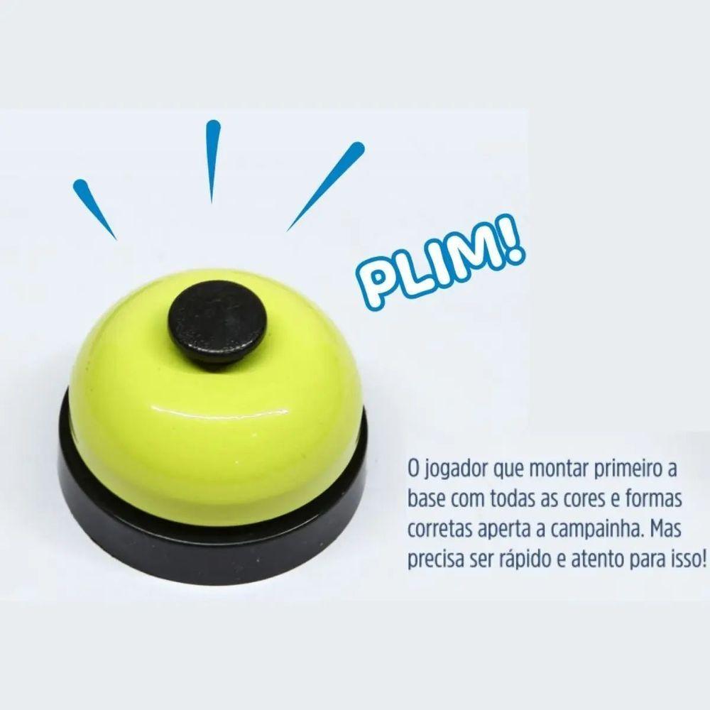 Miniatura Jogo Pedagógico Geometric Com Campainha