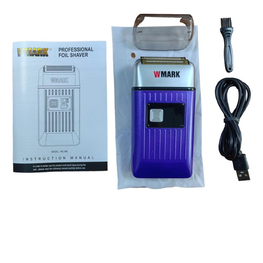 Maquina Shaver Wmark Profissional Barbearia Ng 996 Lilás