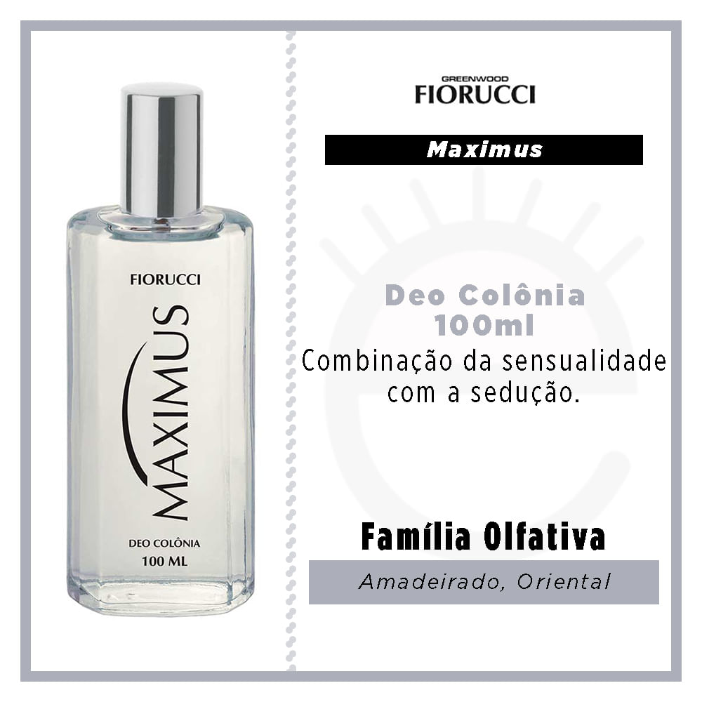 Miniatura Maximus Fiorucci - Perfume Masculino - Deo Colônia 100ml
