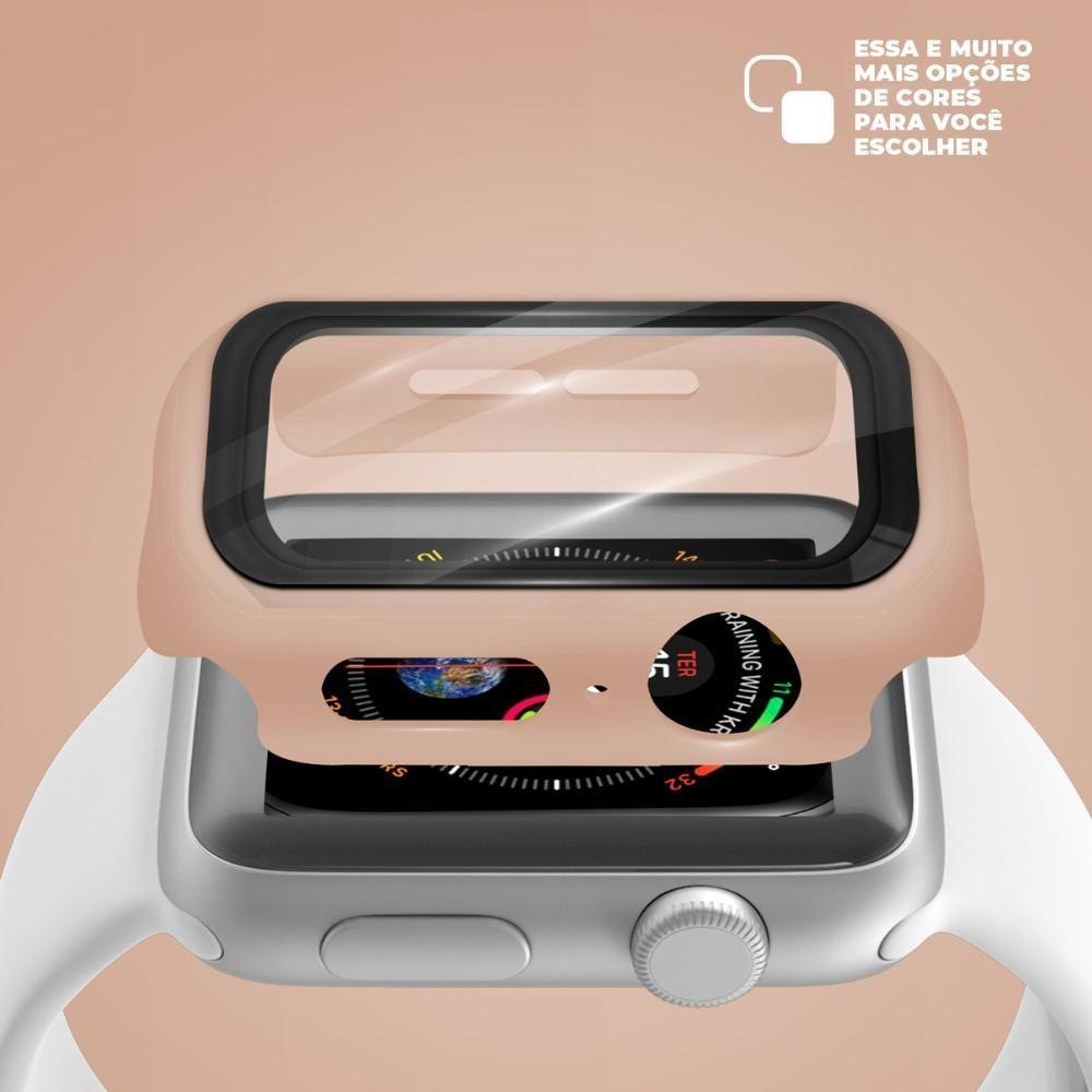 Miniatura Case Para Apple Watch 42mm - Armor - Acompanha Película Integrada Na Case - Rosa - Gshield
