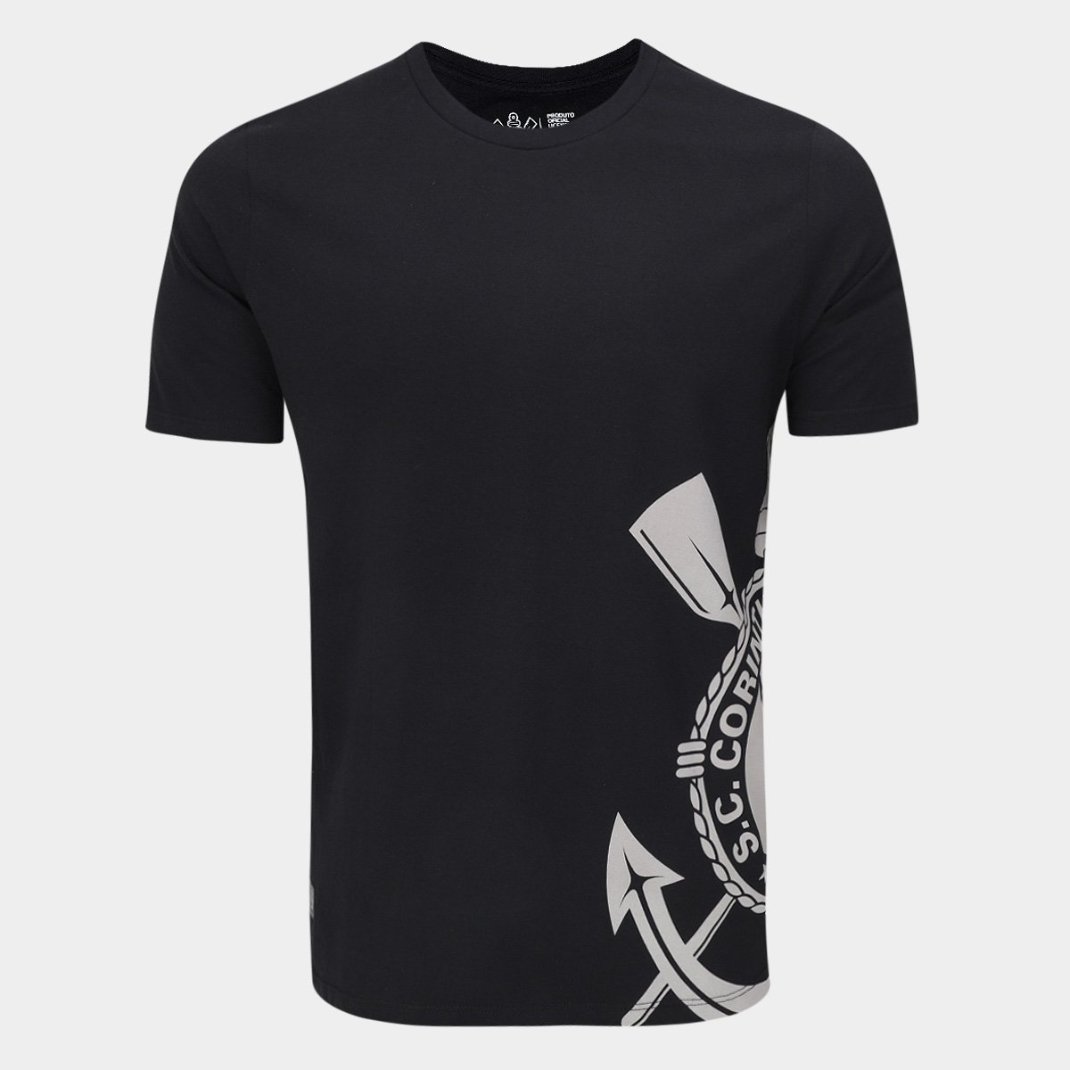 Miniatura Camiseta Corinthians Masculina Preto - EGG