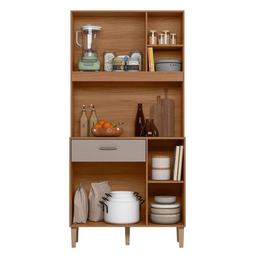 Miniatura Armario de Cozinha 4 Portas 1 Gaveta Erva Doce 90 Ipe/Fendy