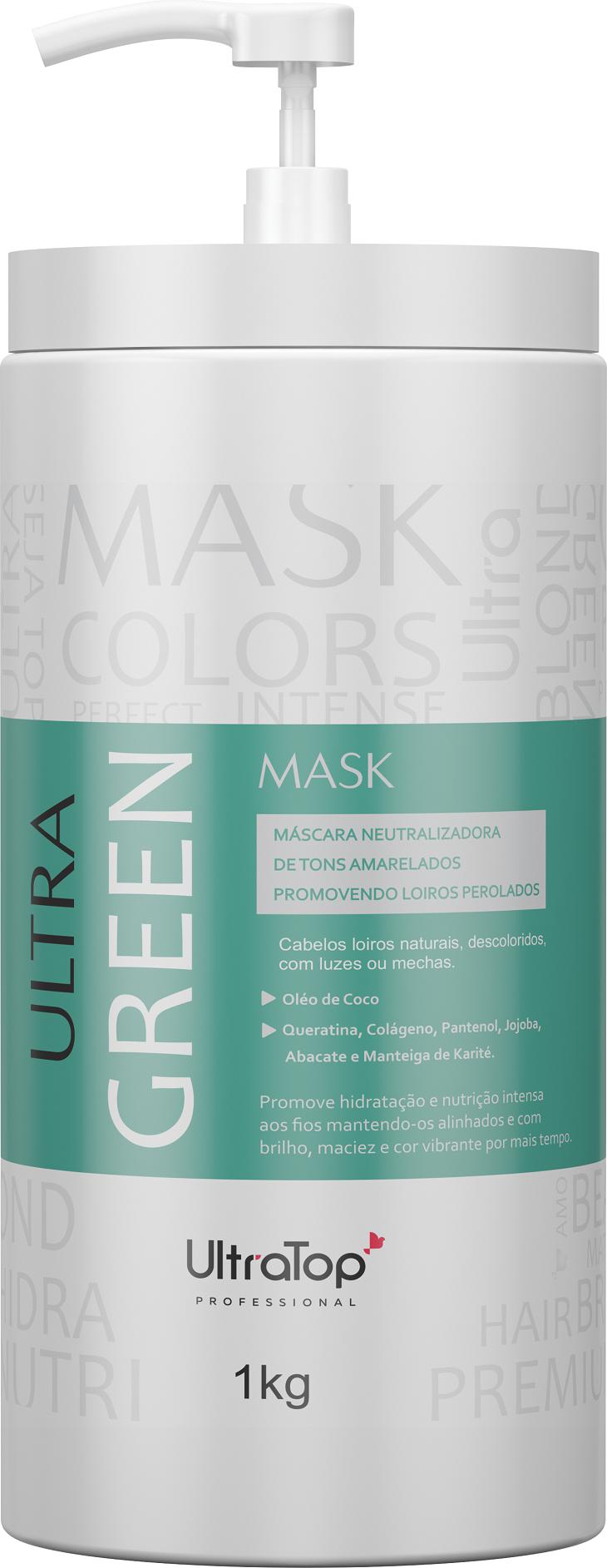 Miniatura Máscara Matizadora Verde - Ultra Green - Efeito Perolado 1kg