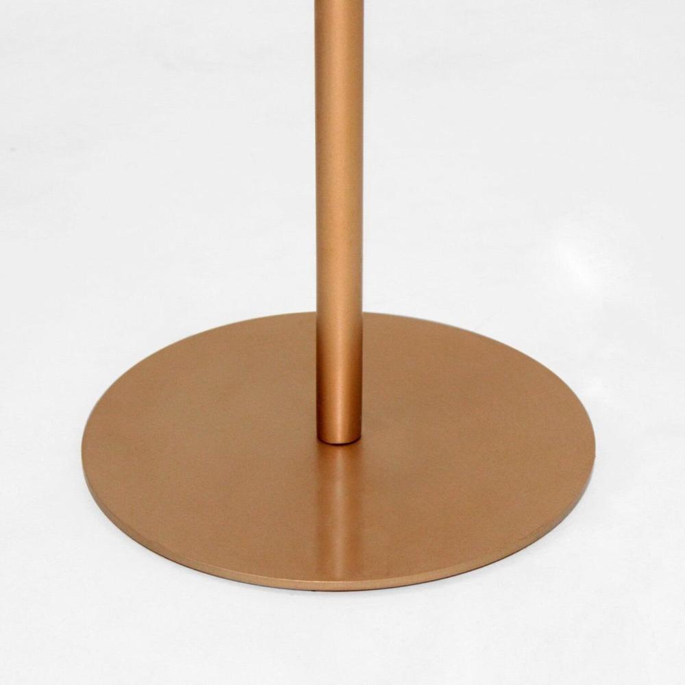 Mesa Lateral Afrodite Paleta Base de Aço Inoxidável 45cm Dourado