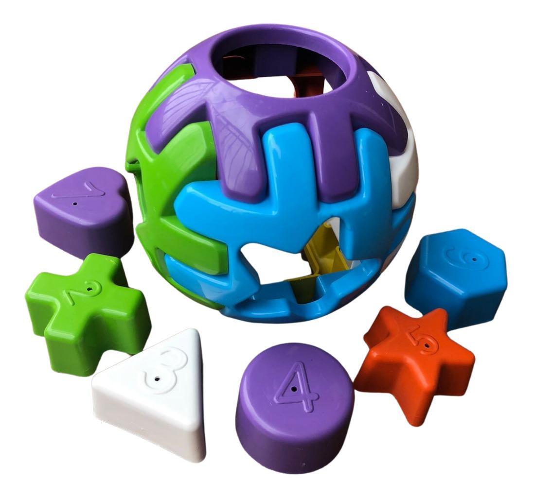 Miniatura Brinquedo Bebe Educativo Encaixar Bola Baby Didático Kendy