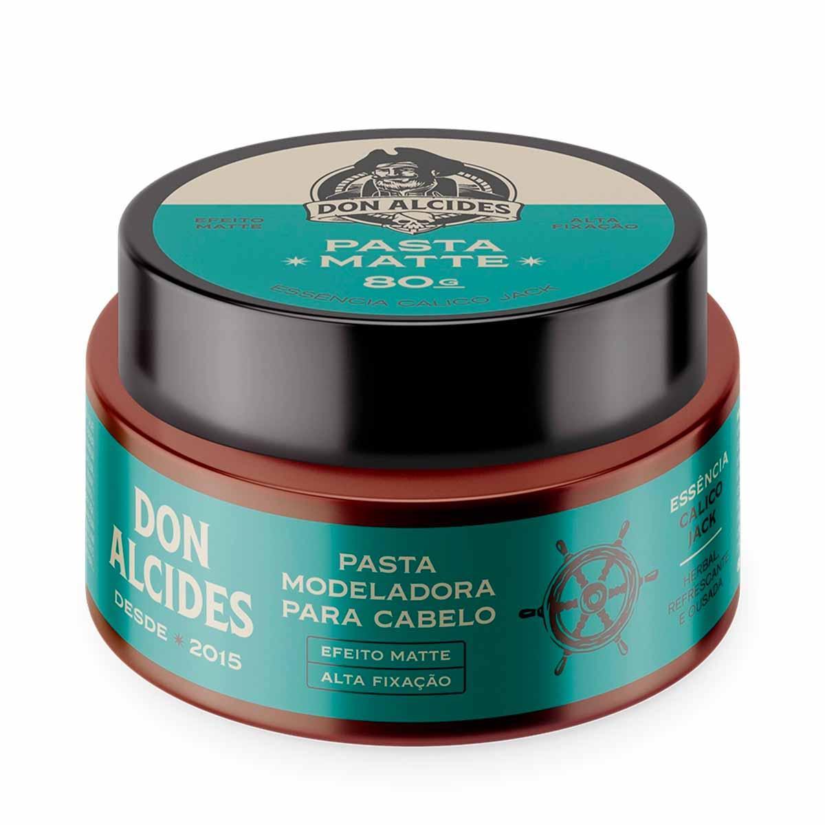 Miniatura Pasta Matte Para Cabelo Calico Jack Pente Curvo Don Alcides