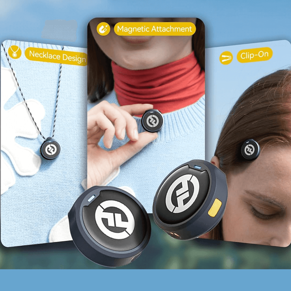 Miniatura Sistema Microfone Duplo Hollyland Lark M2 Duo Wireless Lightning SmartPhones iOs