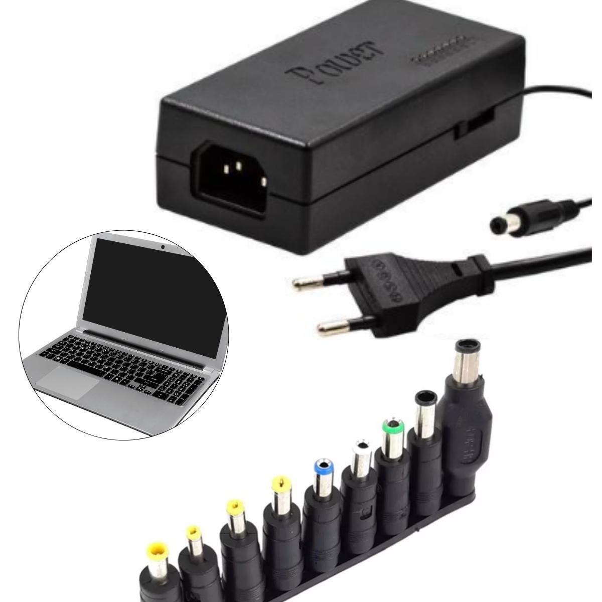 Miniatura Fonte Carregador Universal 9 Pinos Notebook Premiumcor Preto